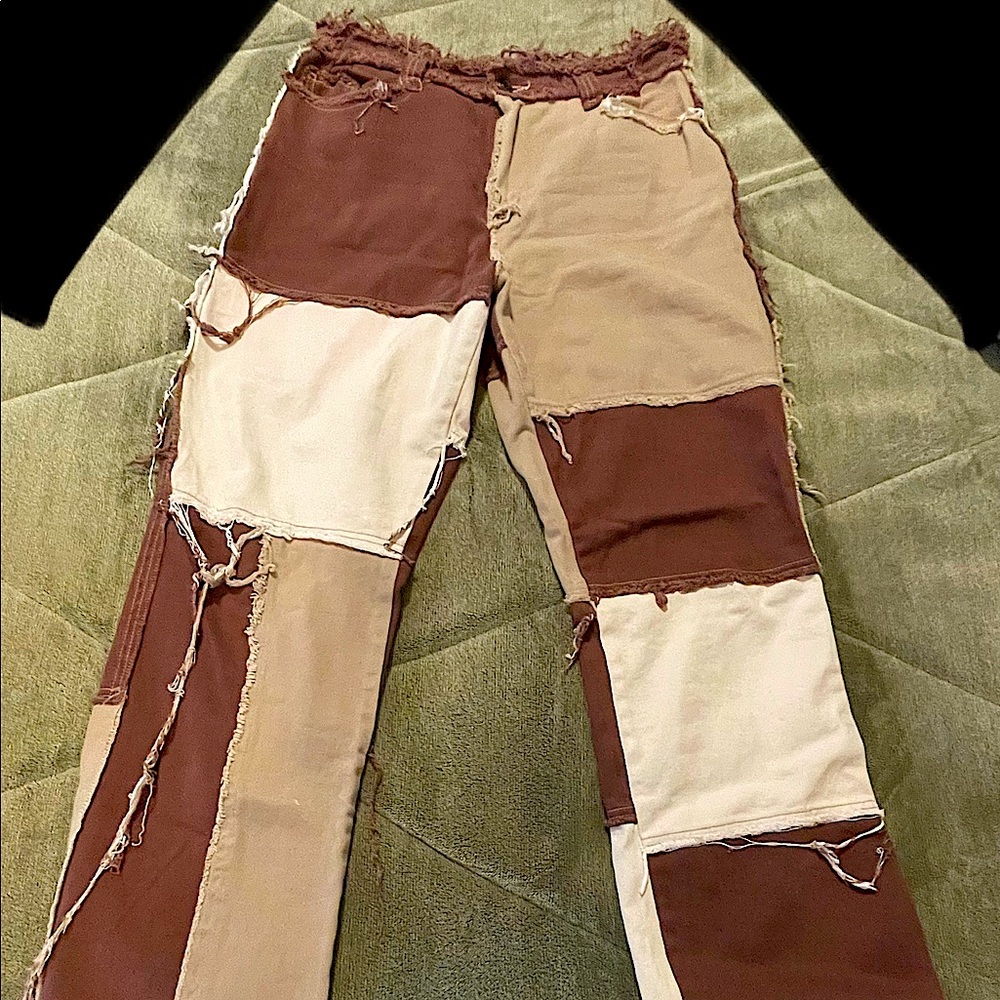 Jaded London Patchwork Jeans, Size 32